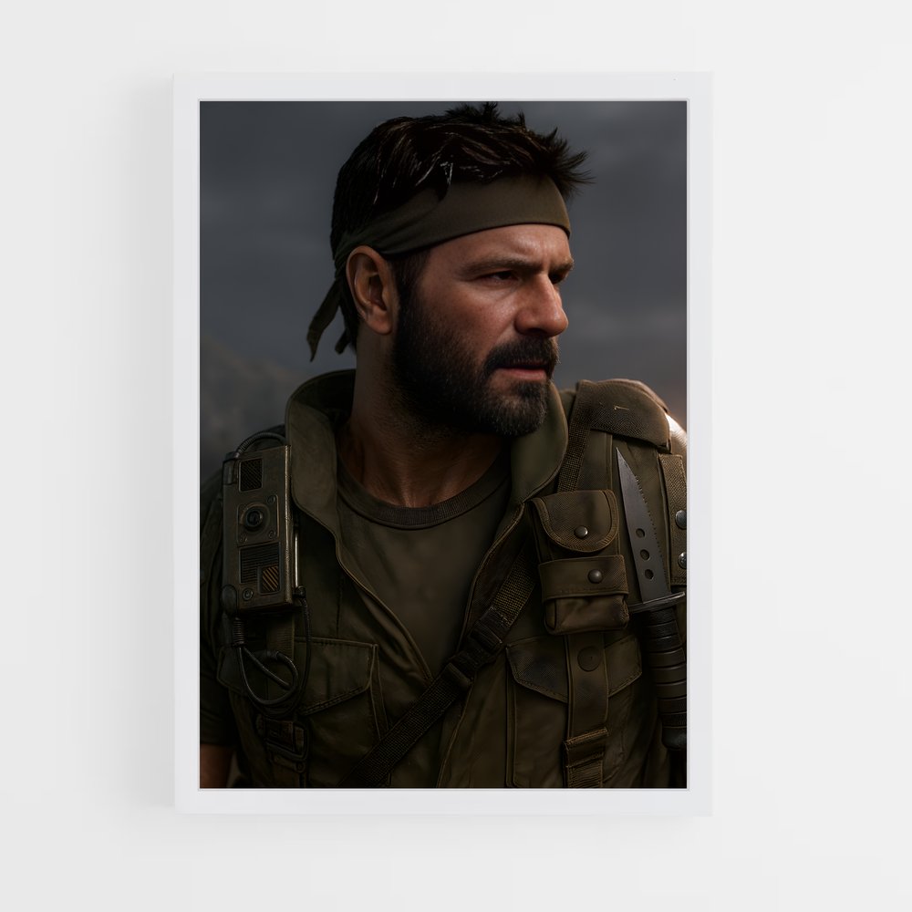 Poster Frank Woods : L'Infiltré – affiche Call of Duty (vue 3)